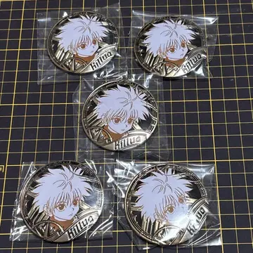 HUNTER x HUNTER 중국 한정판 캔뱃지 정품 키루아 5개 세트