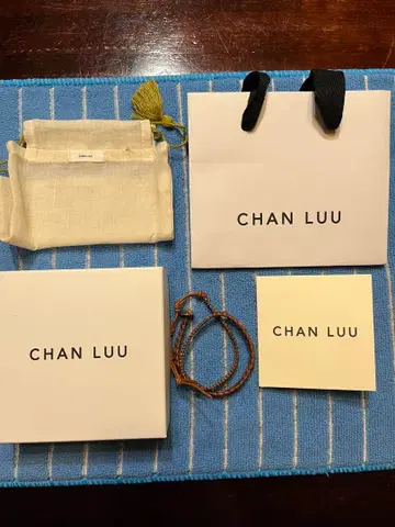 CHAN LUU 가죽 뜨개질 팔찌