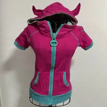 JSG 데빌 후드티 핑크 갸루 헤이세이 갸루 블루