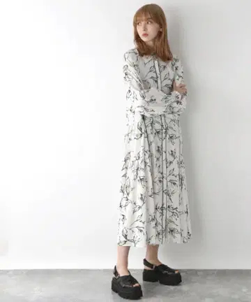 JEANASIS/지나시스/셔츠 원피스/드레스/화이트/F/441