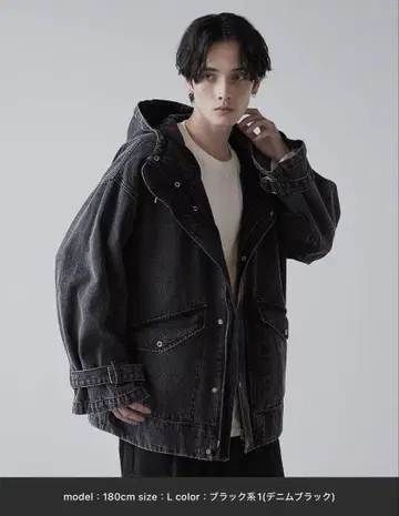 CLEL 밀리터리 디자인 마운틴 후드티 블랙 계열 1