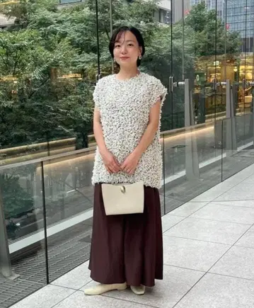 [ EFFE BEAMS ] 카라멜 리본 블라우스