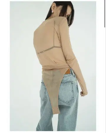 SHEER DRAPE BODYSUITS 베이지
