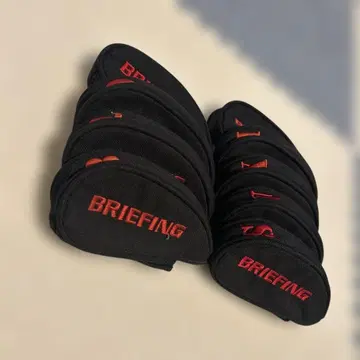 BRIEFING 아이언용 골프헤드커버 블랙