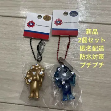 EXPO 간사이 박람회 먁먁 골드 글리터 마스코트 키링