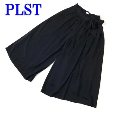 PLST 플라스테 플레어 팬츠 블랙 폴리에스테르 100% M C3119