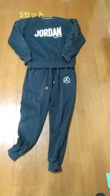 JORDAN 블랙 맨투맨 세트