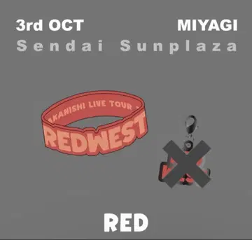 구하기 어려움 아카니시 진 러버 밴드 REDWEST 미야기 센다이 한정판