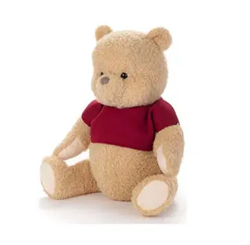 새상품 택 포함 곰돌이 푸 푸와 어른이 된 나 리얼 사이즈 봉제 인형