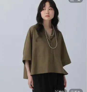 렙심 오픈 카라 숏 셔츠 2