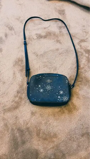 네이비 눈꽃 숄더백