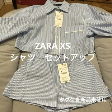 ZARA 셔츠 셋업 숏팬츠 크롭 미사용 새상품 y2k