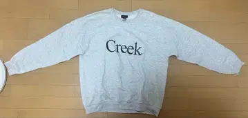 Creek 로고 맨투맨 그레이