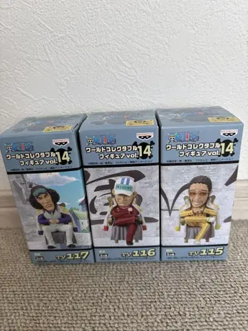 원피스 월드 컬렉터블 피규어 3체 세트 [사카즈키, 키자루, 아오키지]