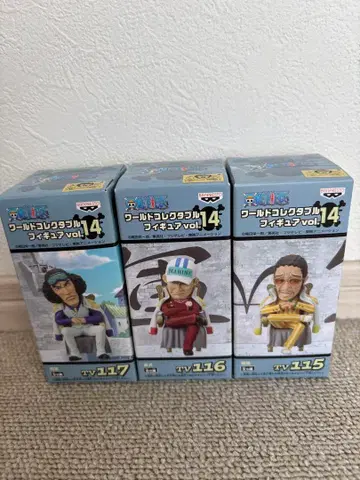 원피스 월드 컬렉터블 피규어 3체 세트 [사카즈키, 키자루, 아오키지]