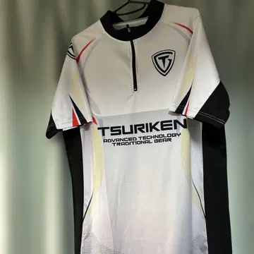 TSURIKEN 낚시용 지퍼 반팔 셔츠