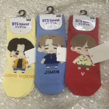 BTS Island 캐릭터 삭스 3켤레 세트
