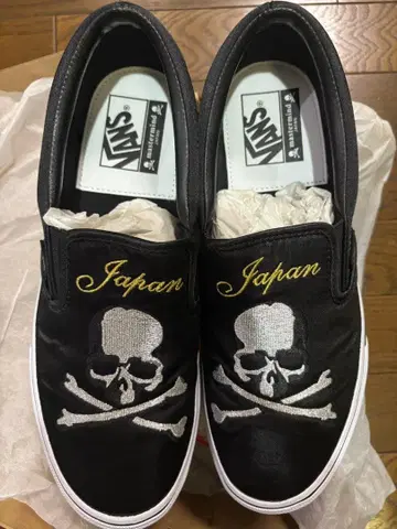 Vans x mastermindJapan 슬립온 블랙 자수 일본제