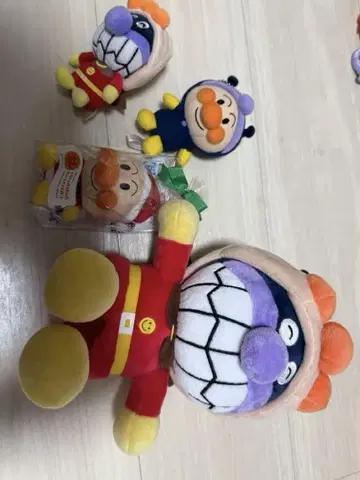 호빵맨 봉제 인형 세트 중소