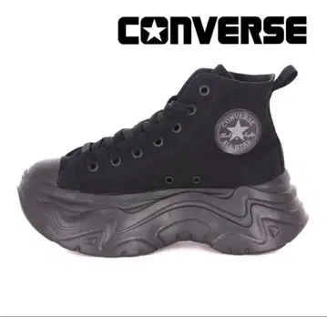 컨버스 CONVERSE 시티 하이크 HI 블랙 모노크롬 23.5 통굽