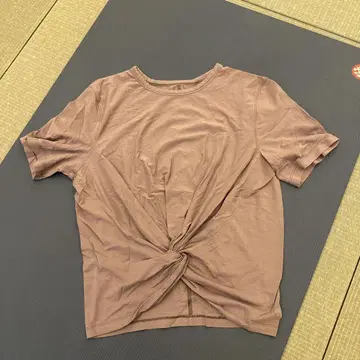 lululemon 반팔 T셔츠 매듭 디자인