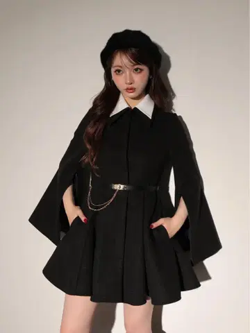 m me eme Convertible flare coat