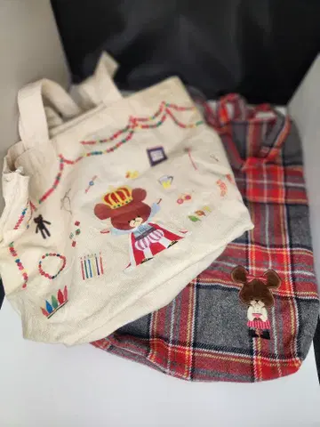 곰돌이 학교 토트백 세트