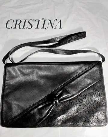 CRISTINA 크리스티나 이탈리아제 숄더백 블랙