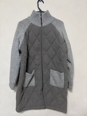 T.H COMPANY 그레이 퀼팅 자켓