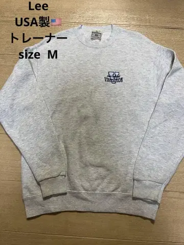 Lee 헤비 웨이트 맨투맨 그레이 자수