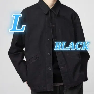 오버 사이즈 컬러 데님 자켓 유니클로 U 블랙 L 사이즈