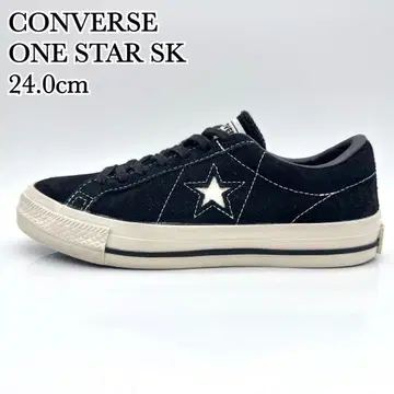 [ 새상품급 ] 컨버스 원스타 SK 블랙 화이트 스웨이드 24cm