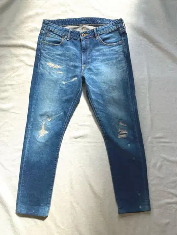 재팬 블루 진스 San Diego 스트레치 리페어 가공 데님 팬츠