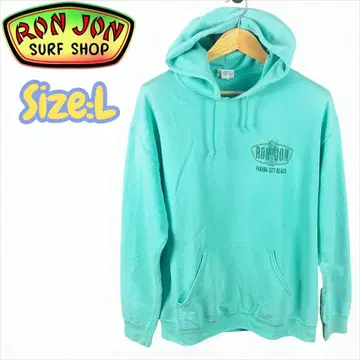 00s RON JON JERZEES 아쿠아 마린 후드티 L 사이즈