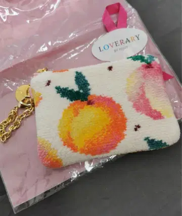 LOVERARY 피치 파우치 미사용