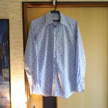 ETRO 스트라이프 & 물고기 패턴 긴팔 셔츠 39 ( S 사이즈 )