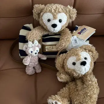 더피 담요 봉제 인형 파우치 셰리메이 봉제 인형 배지 3종 세트