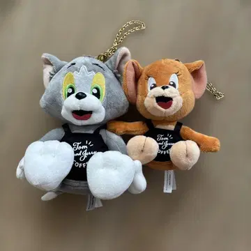 톰과 제리 타리즈 커피 콜라보 한정판 봉제 인형 2체 세트