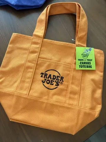TRADER JOE'S 미니 토트 할로윈 오렌지