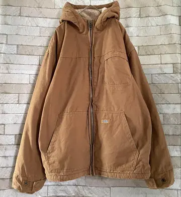 디키즈 액티브 자켓 보아 안감 자수 브라운 L