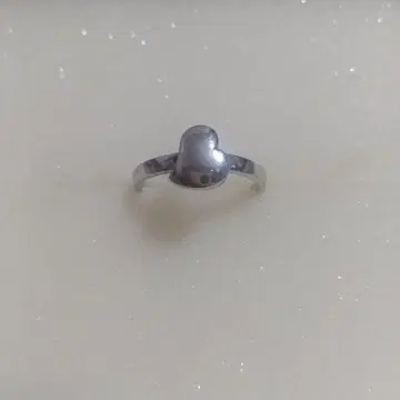 SILVER925 하트형 반지 USED 통통한