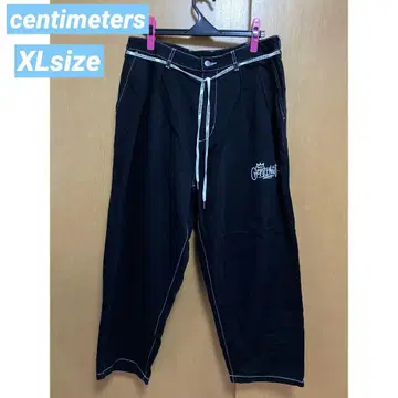 centimeter 와이드 팬츠 [XL] 블랙 블랙 cm 남성용