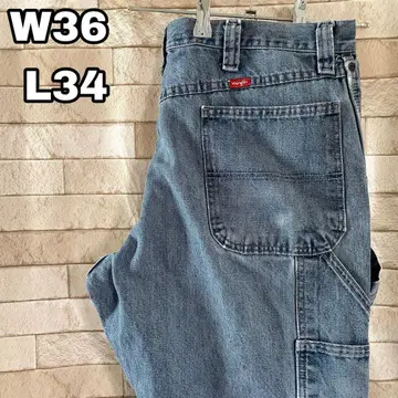 Wrangler 랭글러 페인터 팬츠 데님 자수 36 x 34