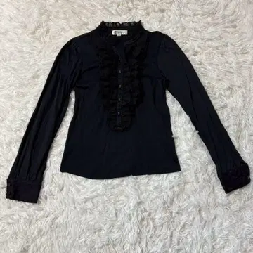 MK MICHEL KLEIN 여성용 긴팔 블라우스 M 코튼 이토킨