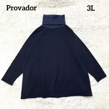 Provador 컷 티어드 퍼포카 속기모 튜닉 QVC 네이비 3L