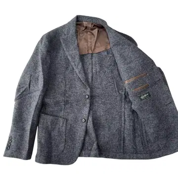 Subalpino 자켓 울 트위드 그레이 S 심플 301