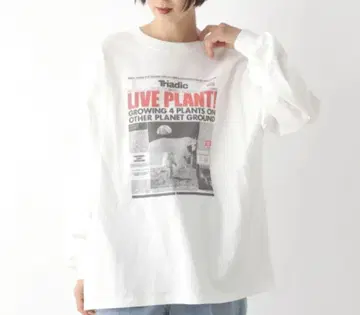 LEPSIM NEWS 프린트 롱 T