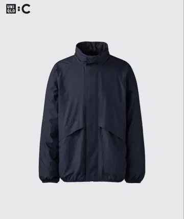 UNIQLO C 라이트 웨이트 스탠드 블루종 네이비 L 사이즈
