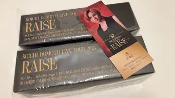 도모토 코이치 RAISE 응원봉 2개 세트 FC 메모리얼 티켓 포함