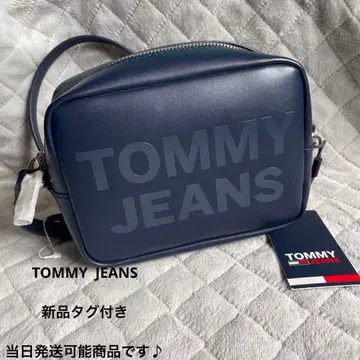 [ TOMMY JEANS ] 새상품 네이비 사선 숄더백